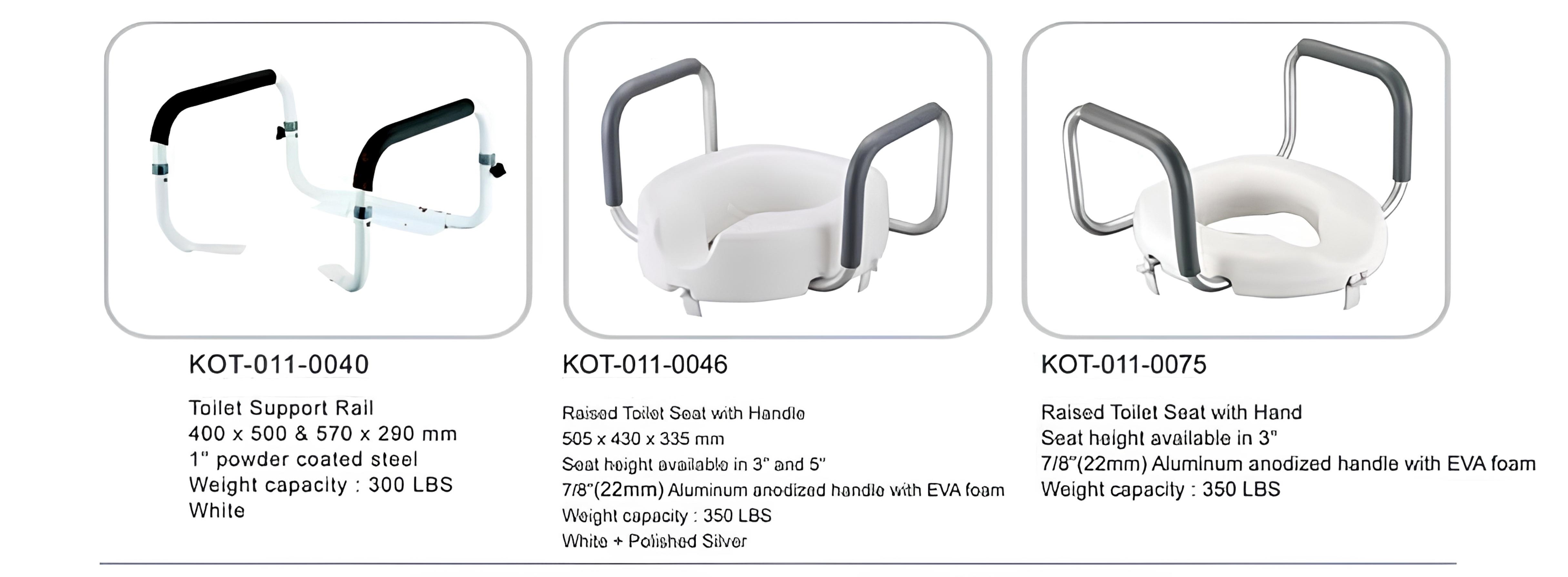 Raised Toilet Seat With Handle